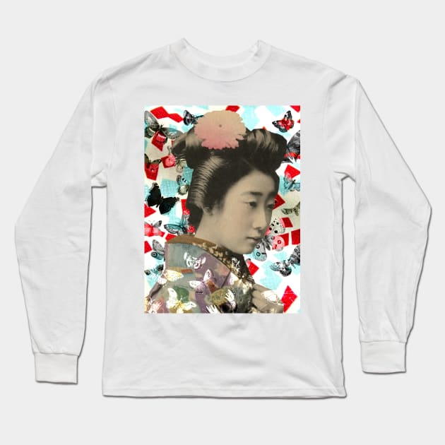 Many Wings - Surreal/Collage Art Long Sleeve T-Shirt by DIGOUTTHESKY